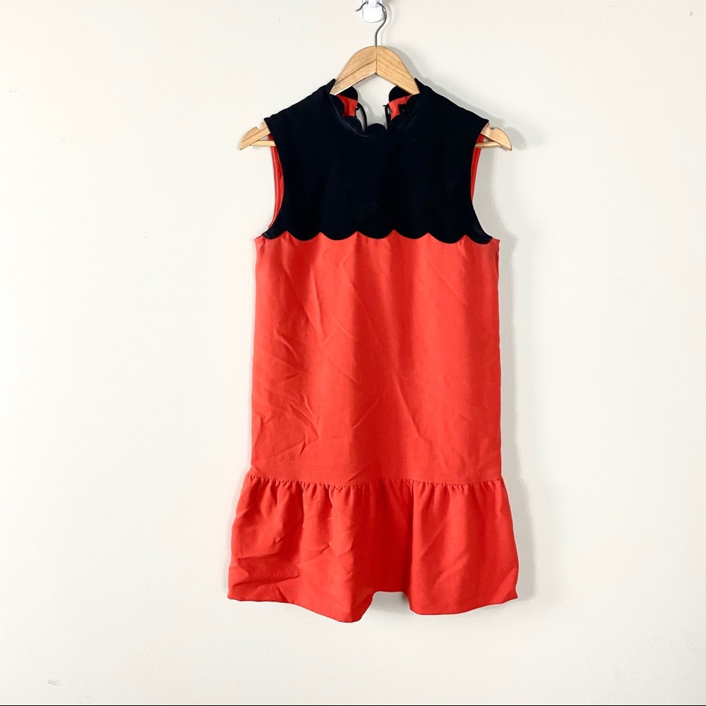 Scalloped Top Mini Dress